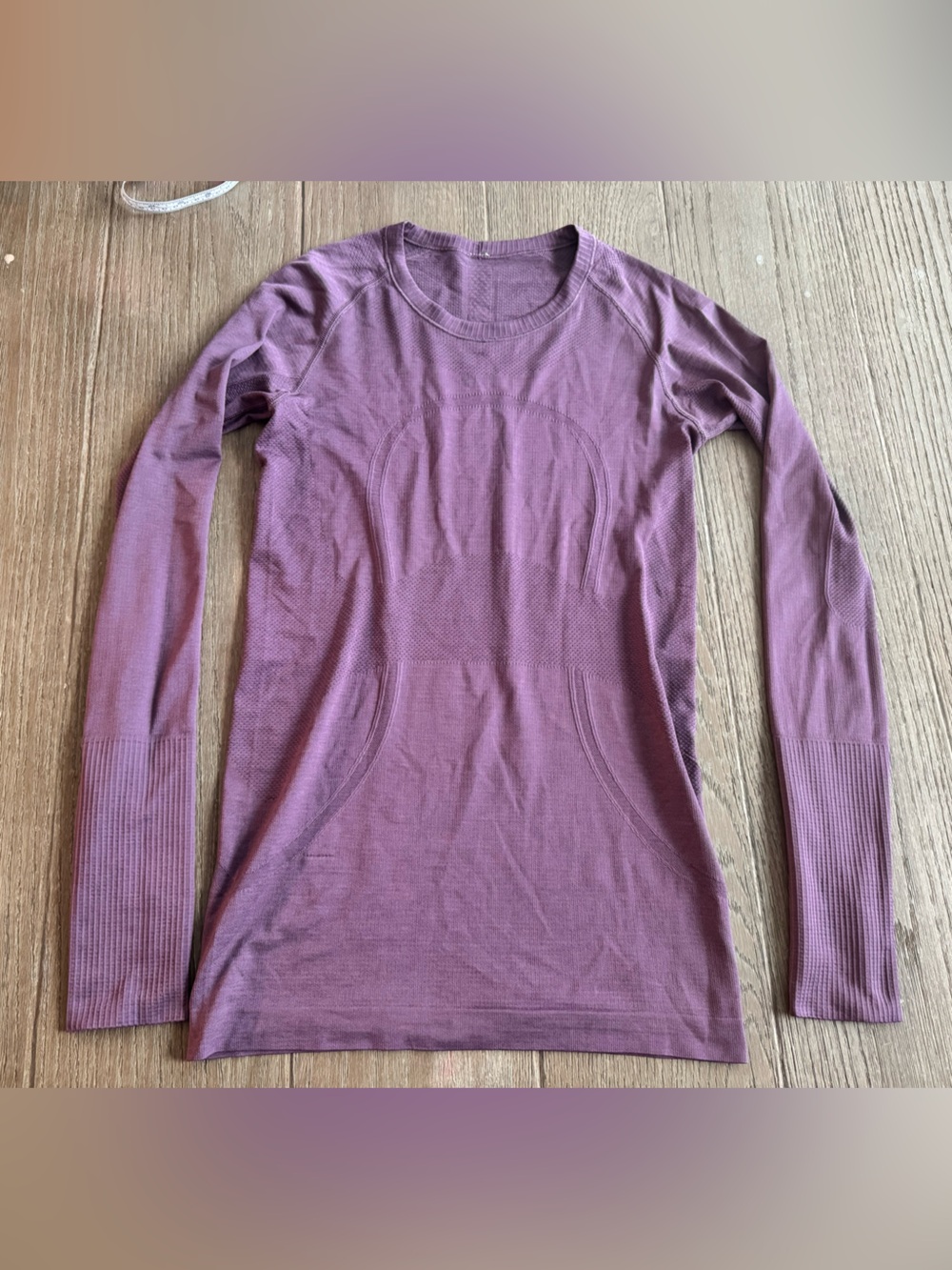 Lululemon Swiftly Tech Long Sleeve Shirt Size 6 Purple Mauve Running Top
